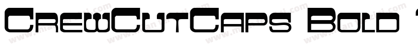 CrewCutCaps Bold Italic字体转换